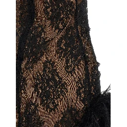 Black Polyester Short Dress