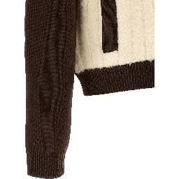 Multicolor Wool Full-Length Jacket