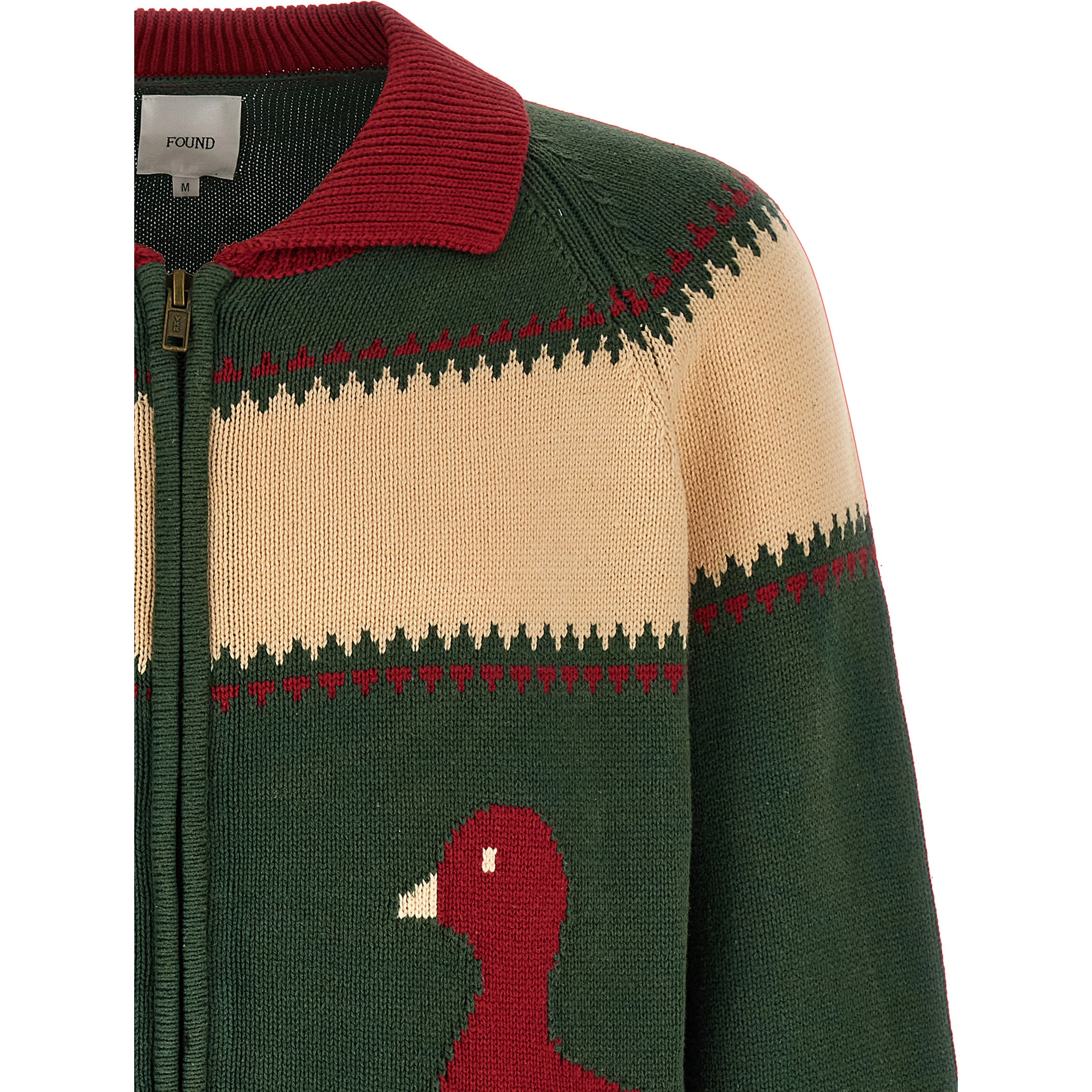 Bicolor Cotton Cardigan