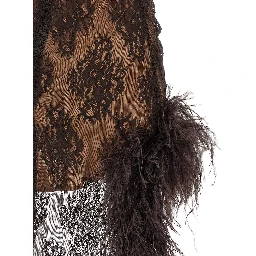 Black Polyester Short Dress