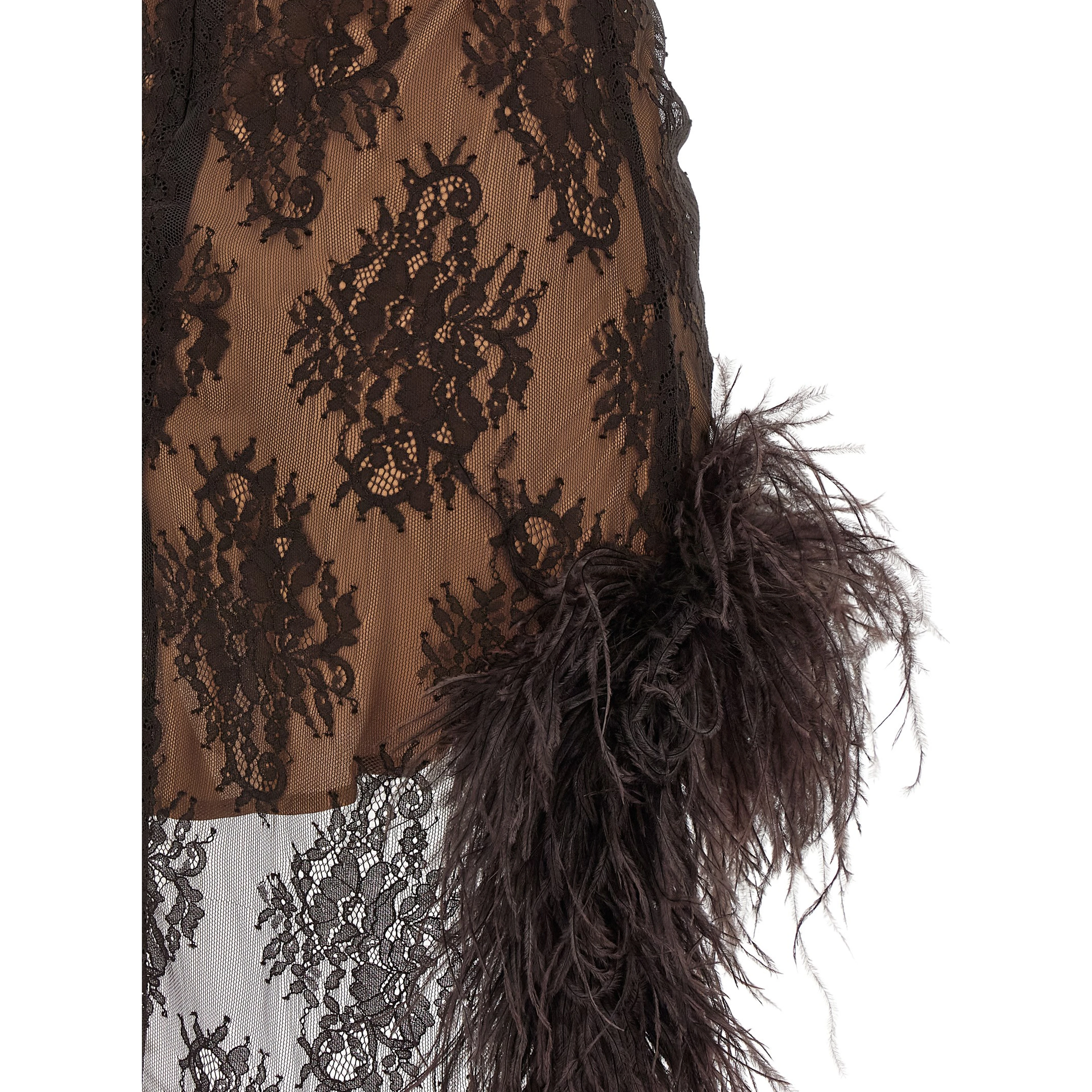 Black Polyester Short Dress