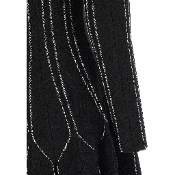Black Viscose Short Dress