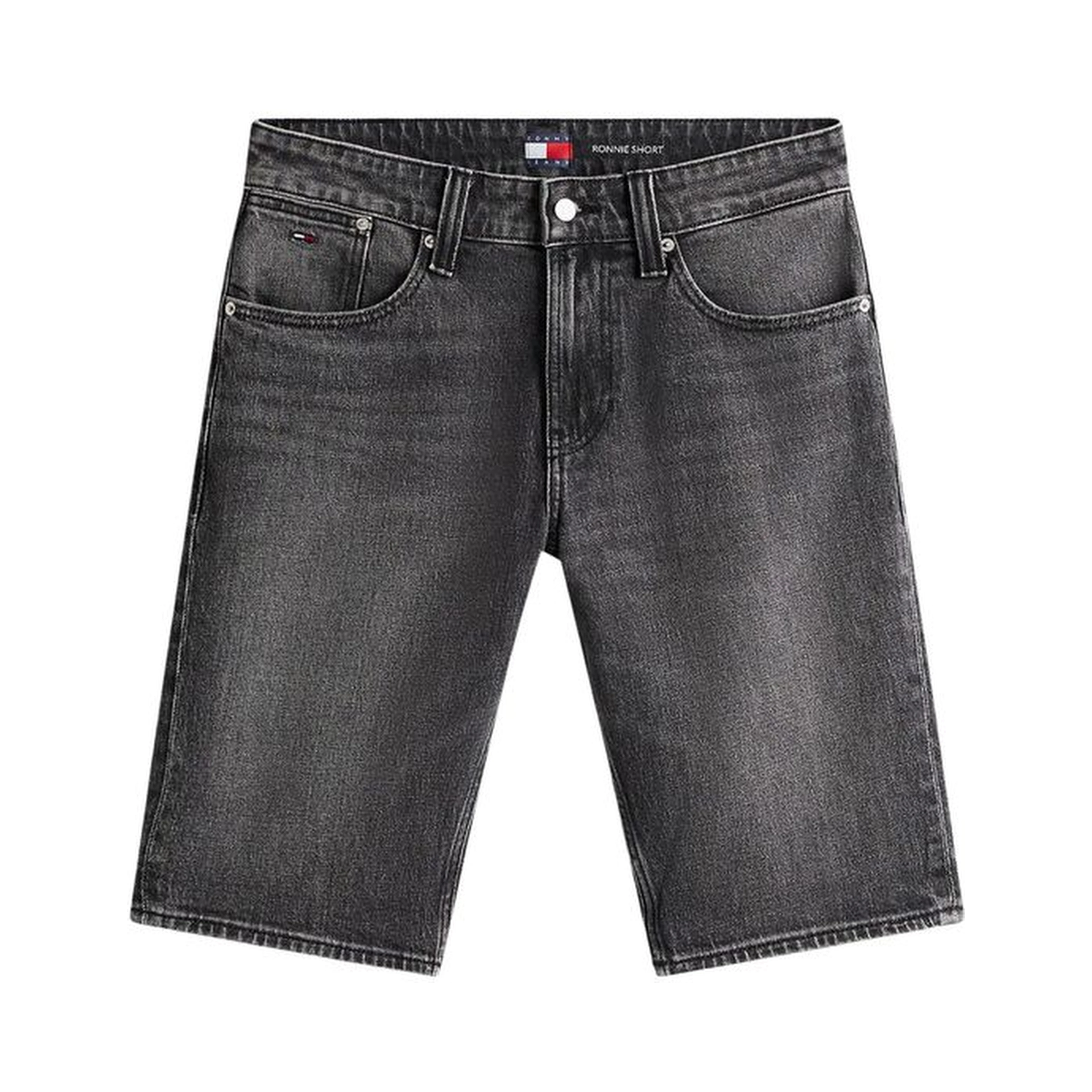 Black Recycled Cotton Bermuda Shorts