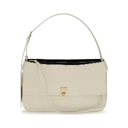 Beige Calf Leather Bos Taurus Shoulder Bag
