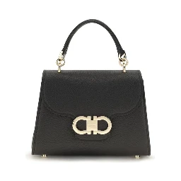 Black Calf Leather Bos Taurus Shoulder Bag