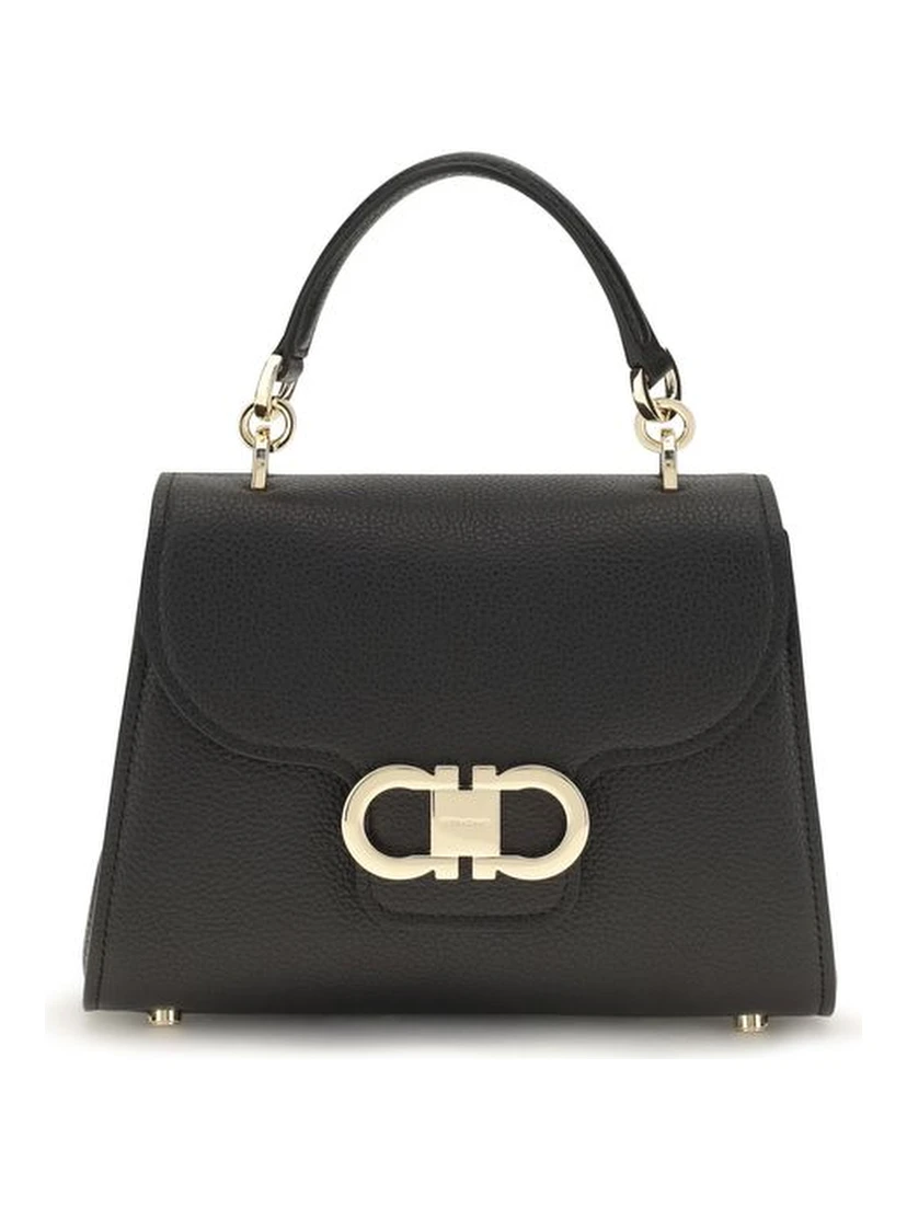 Black Calf Leather Bos Taurus Shoulder Bag