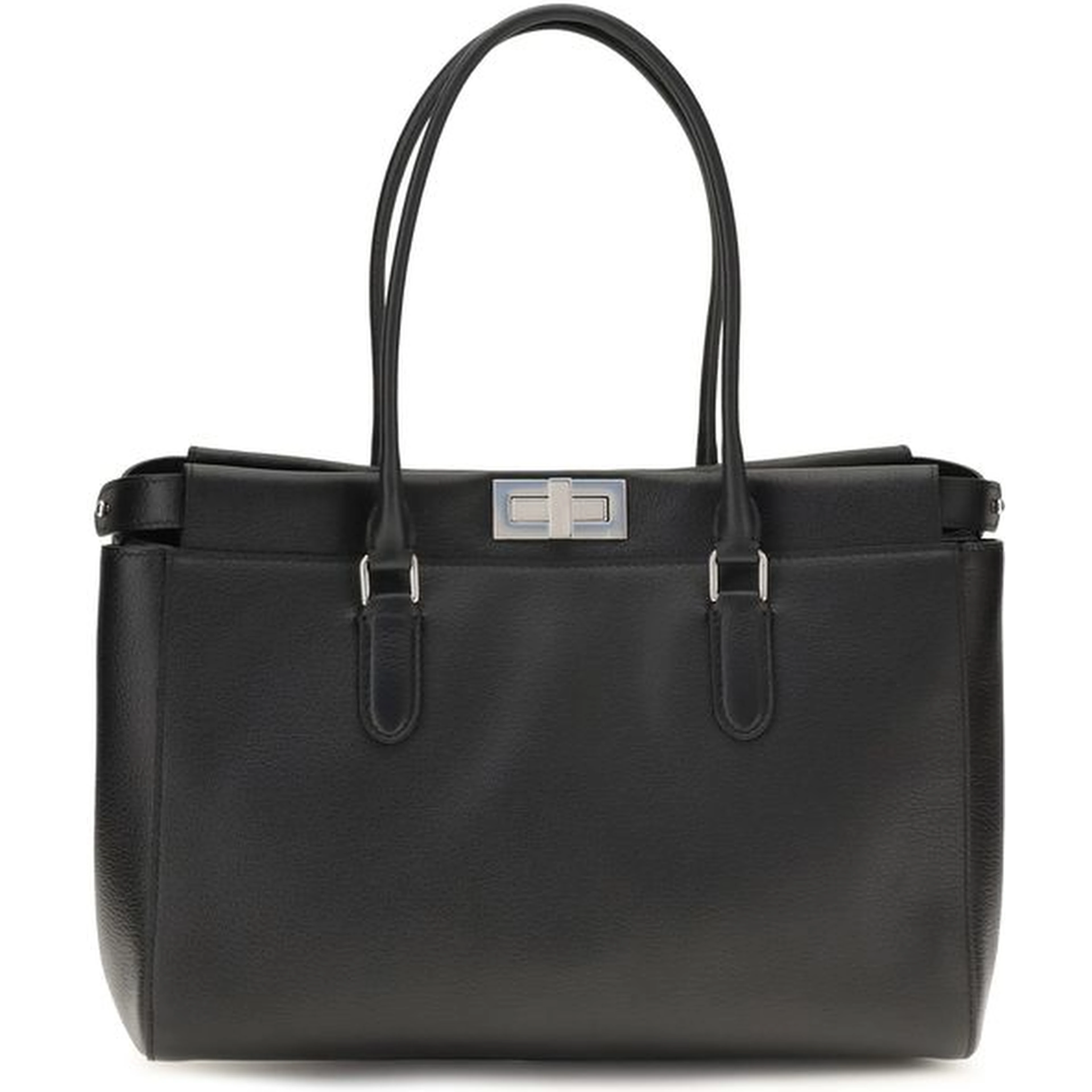Black Calf Leather Bos Taurus Shoulder Bag