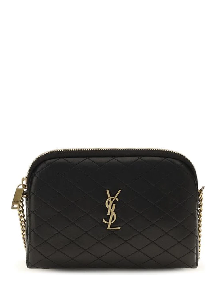 Black Calf Leather Bos Taurus Shoulder Bag