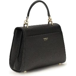 Black Calf Leather Bos Taurus Shoulder Bag