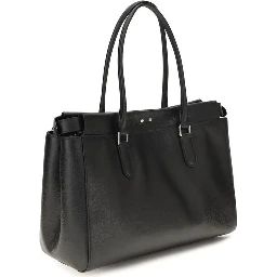 Black Calf Leather Bos Taurus Shoulder Bag