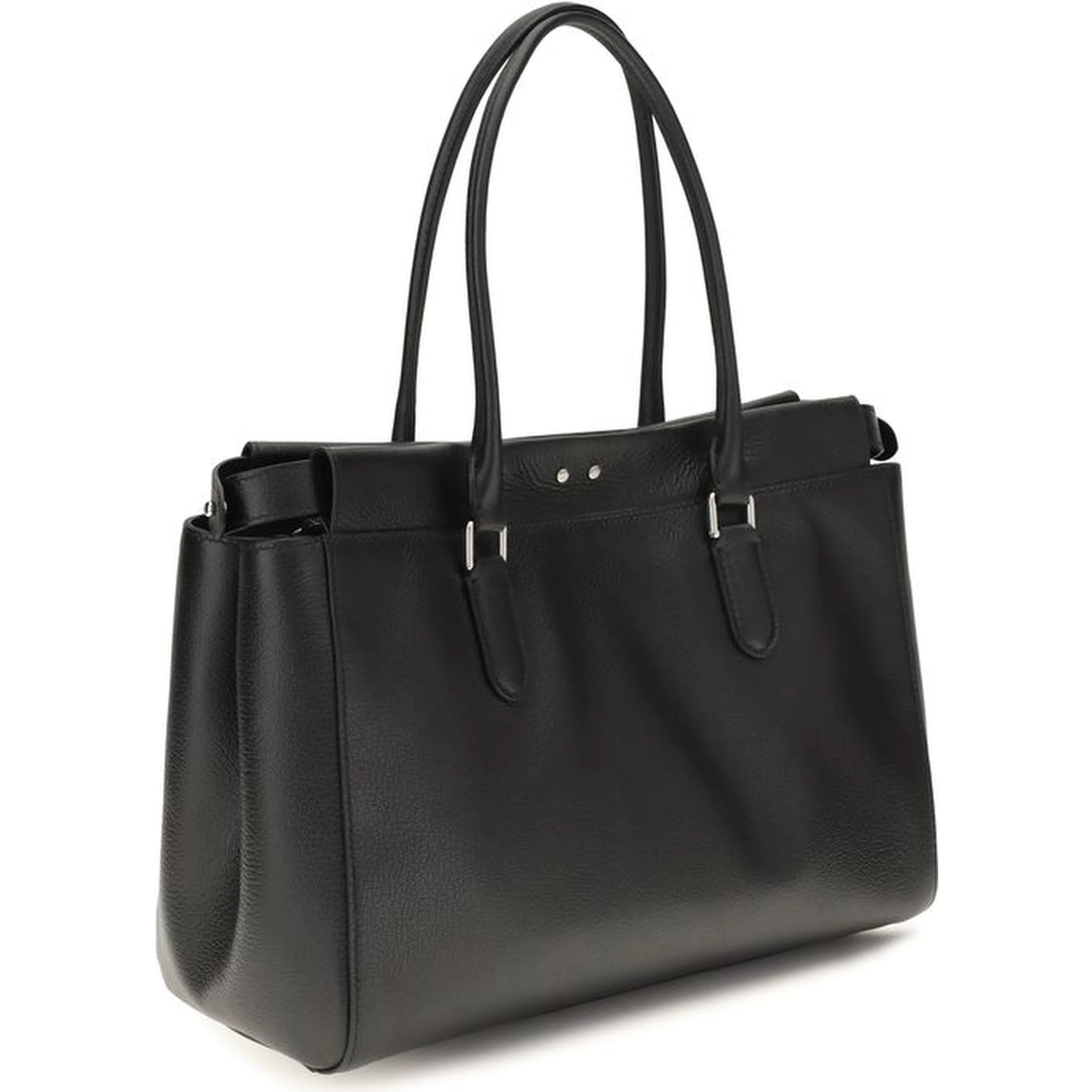 Black Calf Leather Bos Taurus Shoulder Bag