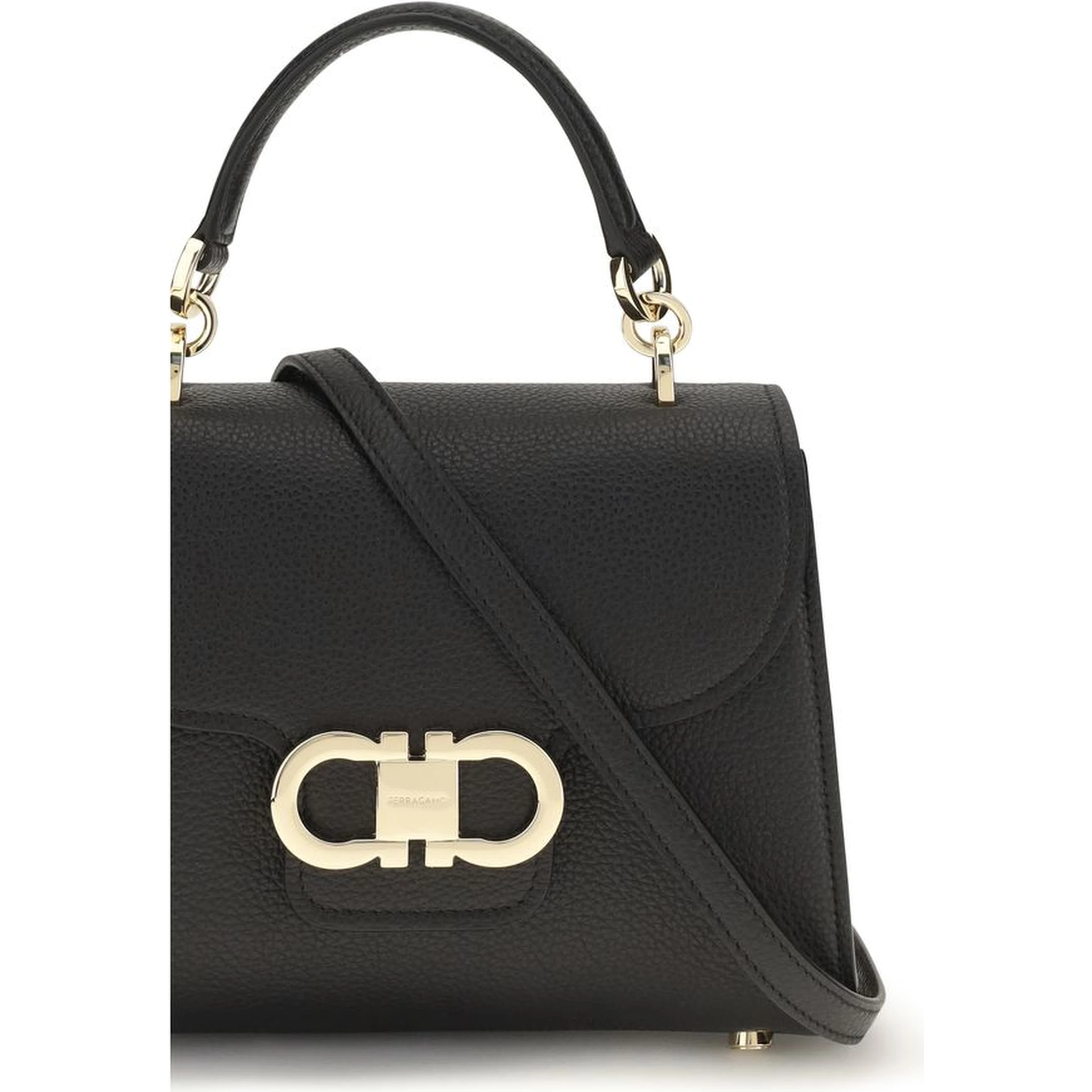 Black Calf Leather Bos Taurus Shoulder Bag