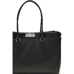 Black Calf Leather Bos Taurus Shoulder Bag