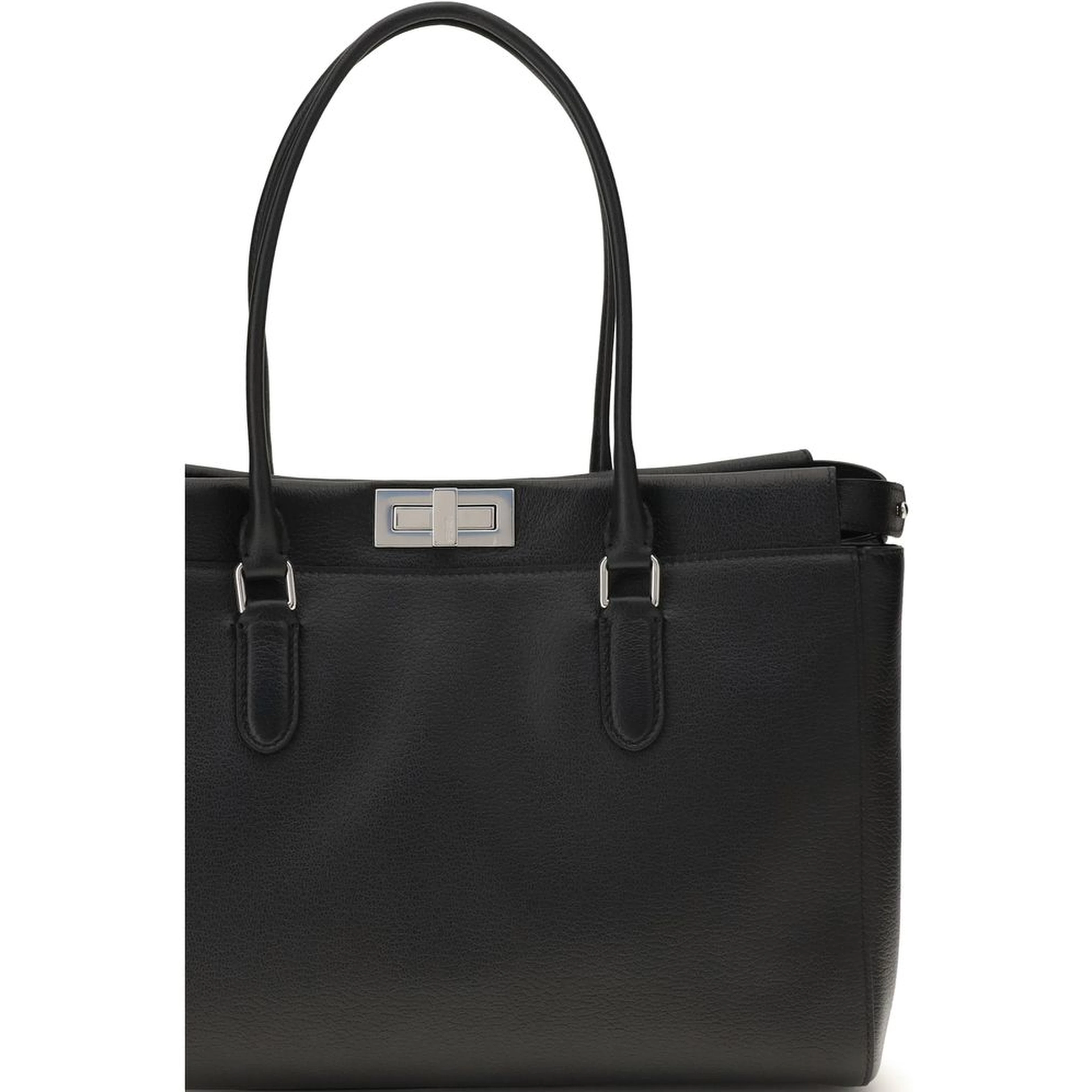 Black Calf Leather Bos Taurus Shoulder Bag
