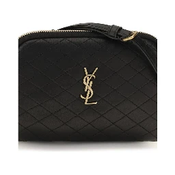 Black Calf Leather Bos Taurus Shoulder Bag