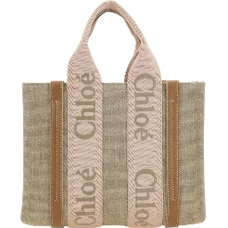 Beige Linen Handbag