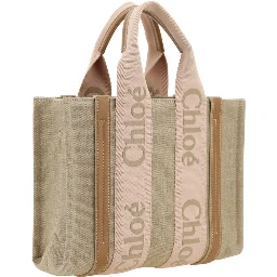 Beige Linen Handbag