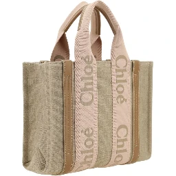 Beige Linen Handbag