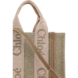 Beige Linen Handbag