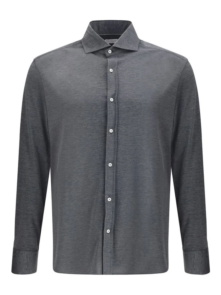 Gray Silk Shirt