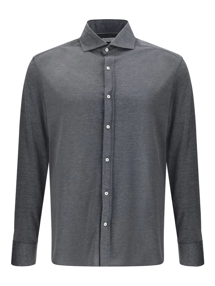 Gray Silk Shirt