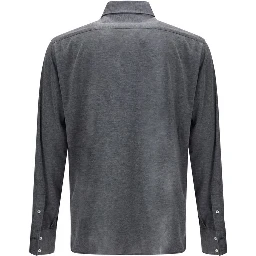 Gray Silk Shirt