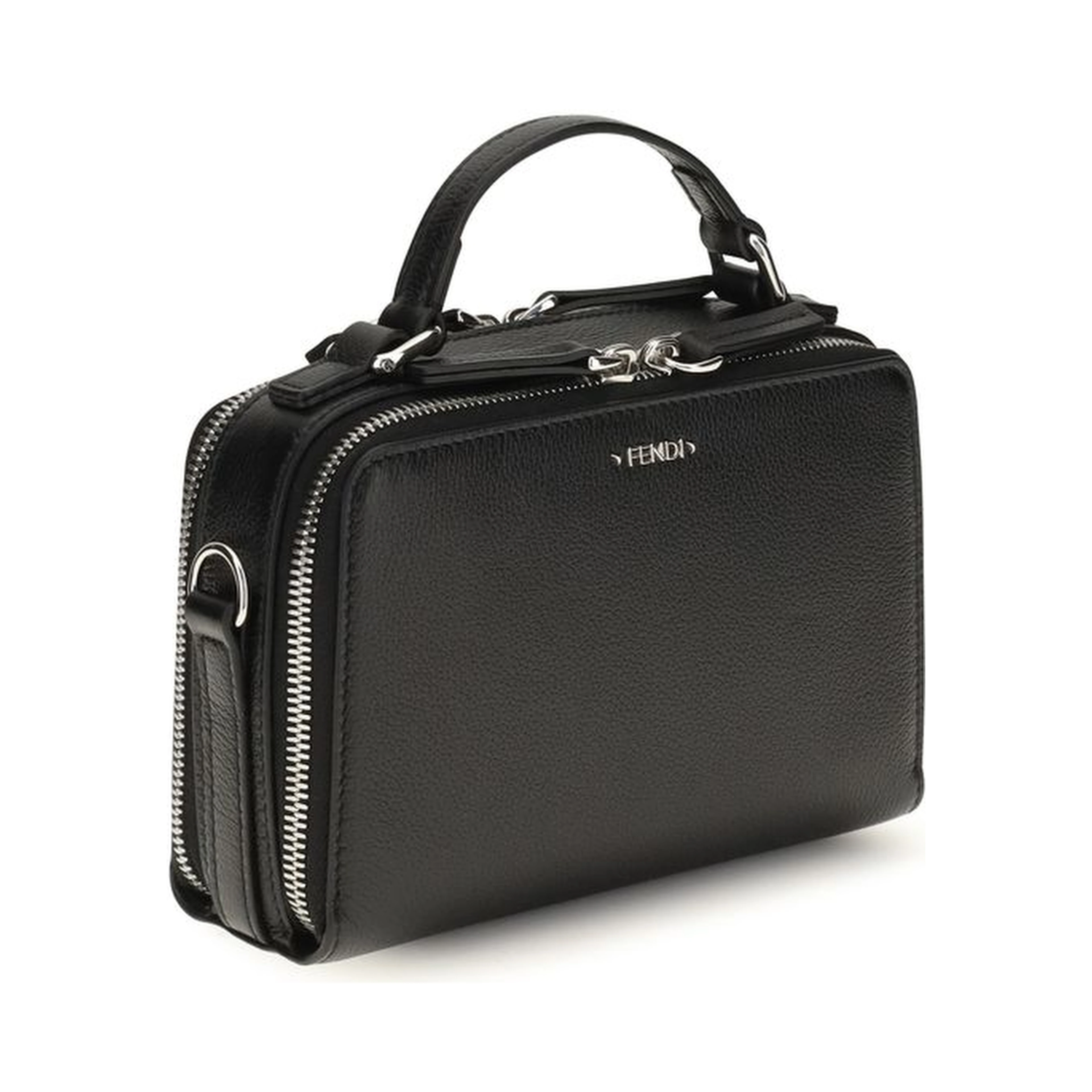 Black Calf Leather Bos Taurus Shoulder Bag