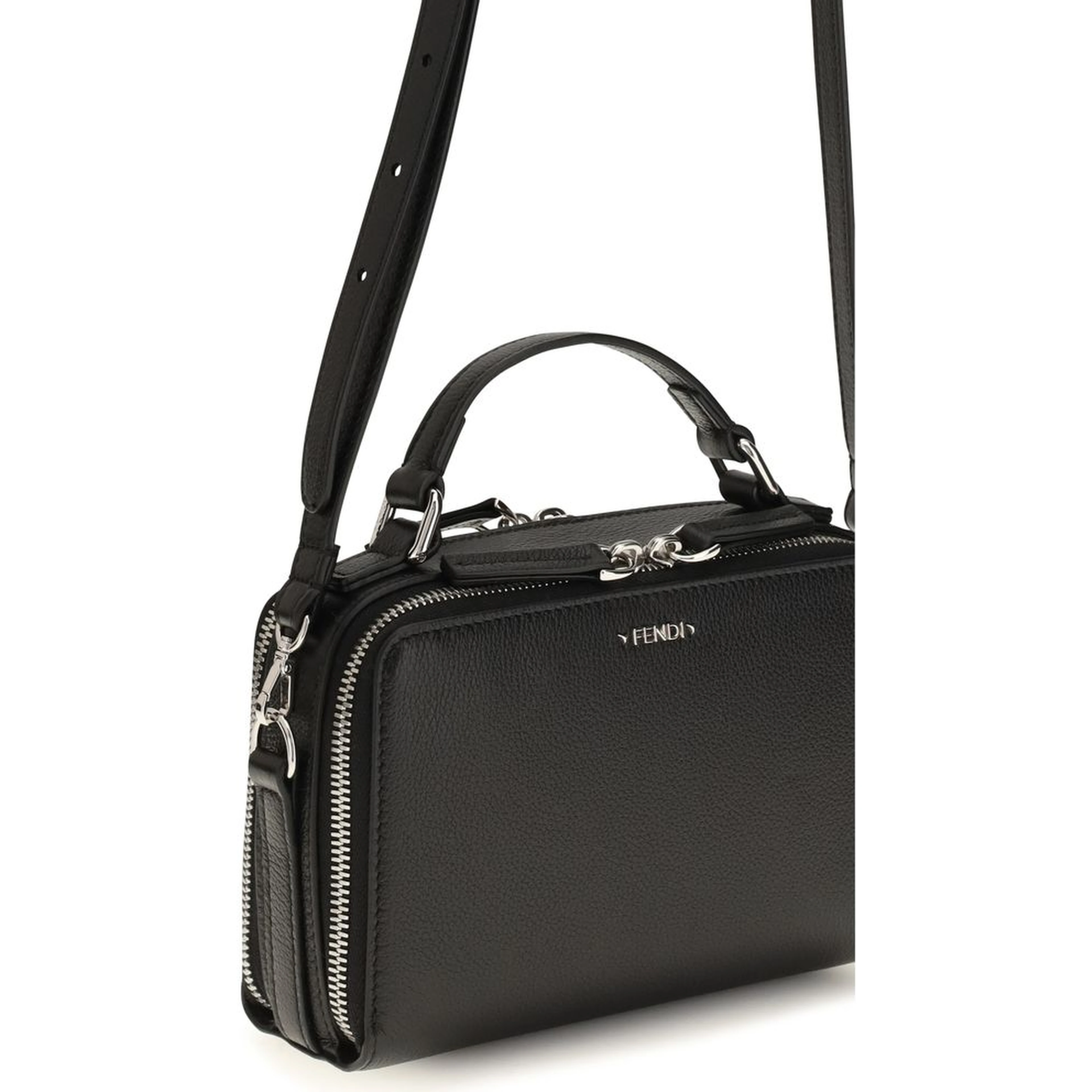 Black Calf Leather Bos Taurus Shoulder Bag