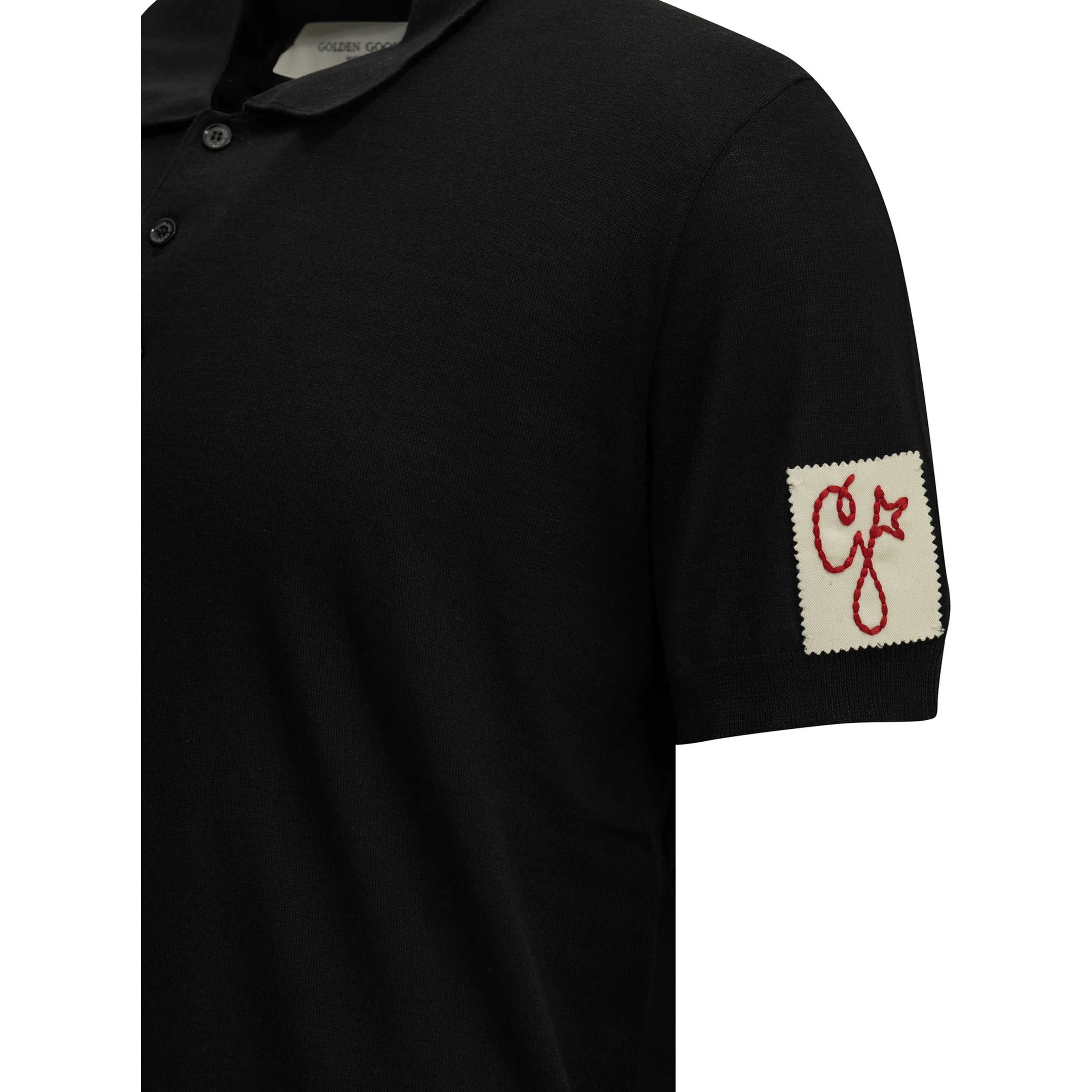Merino wool button-down polo shirt