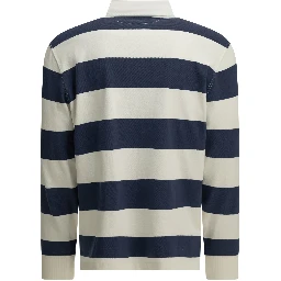 Button-down polo shirt with logo