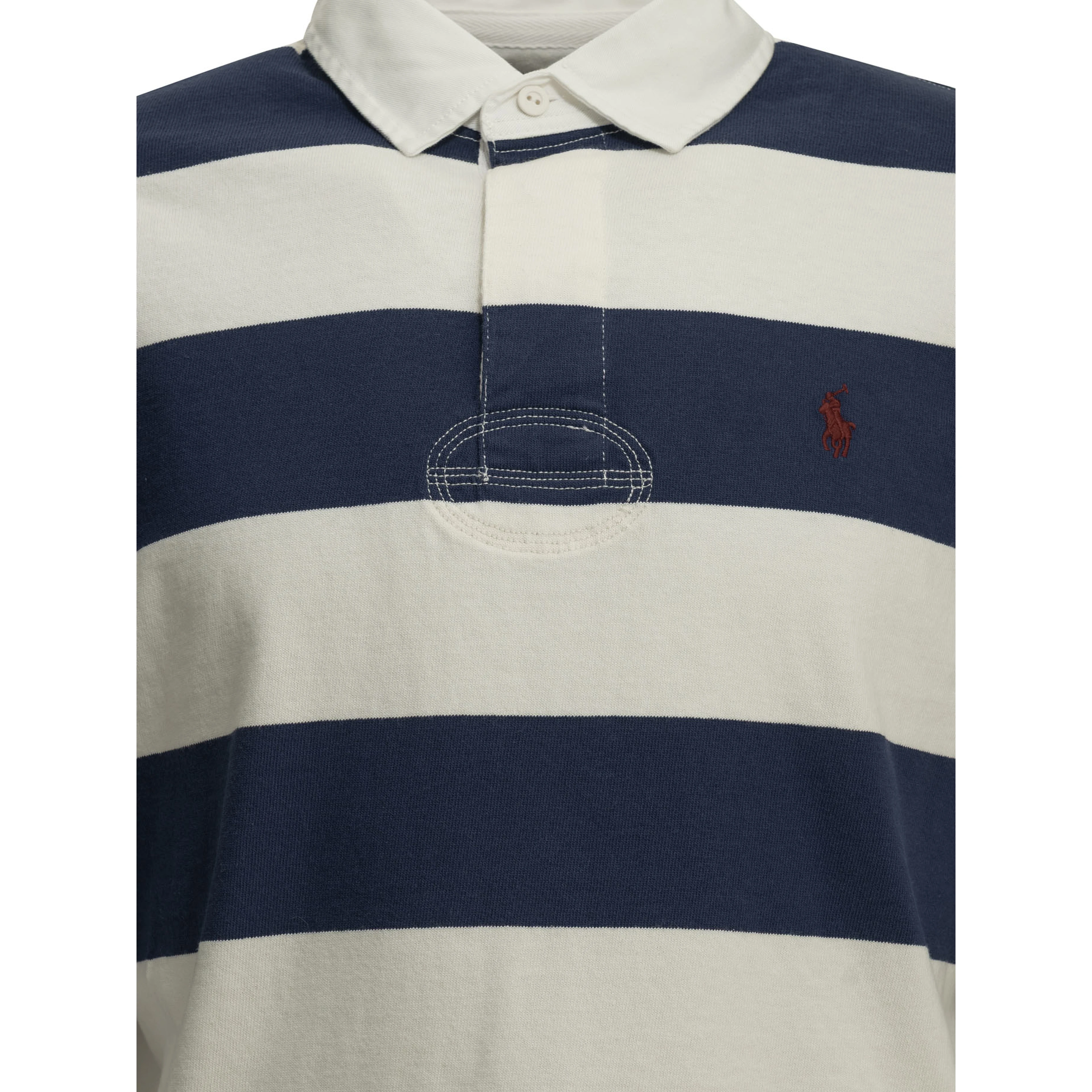 Button-down polo shirt with logo