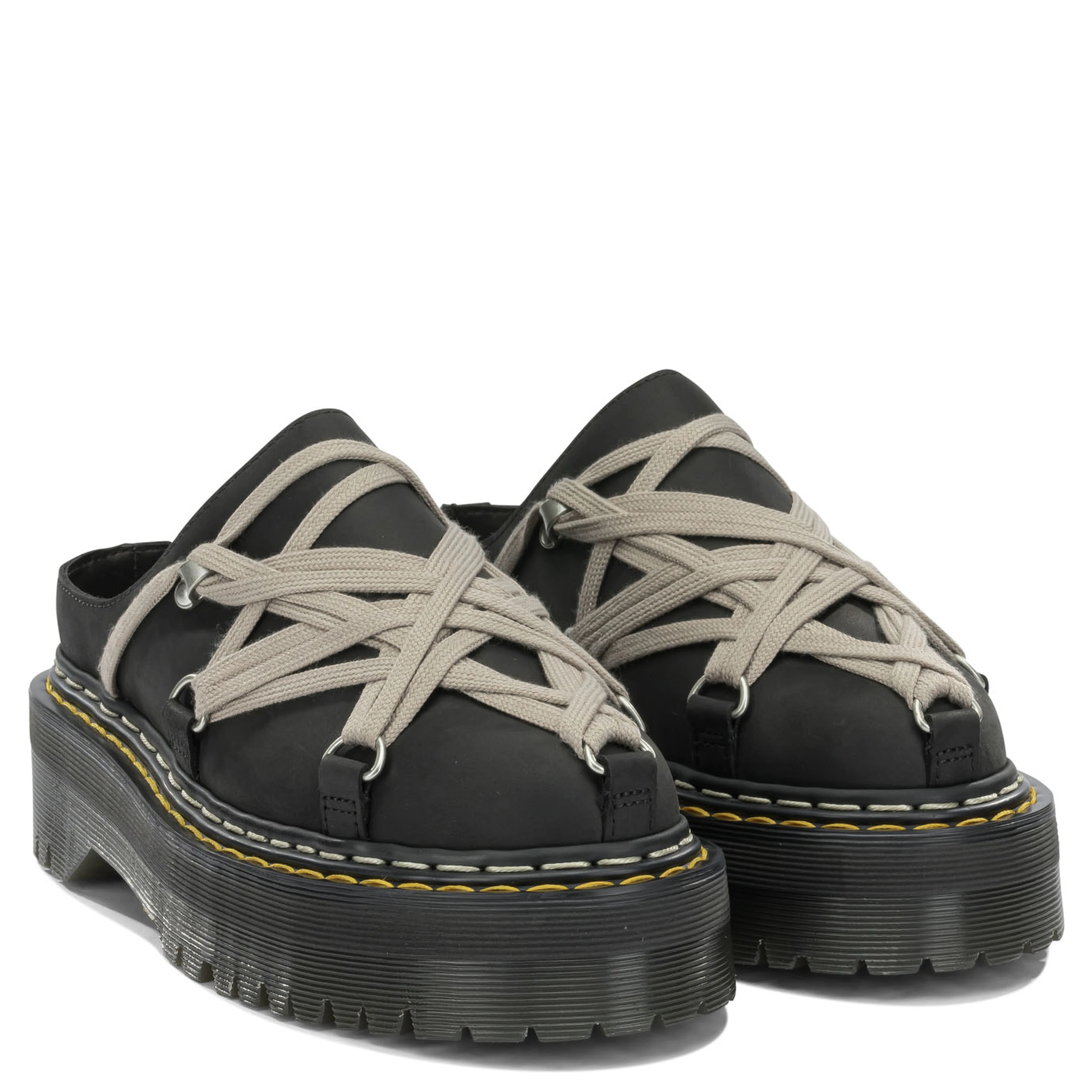 "Rick Owens x Dr. Martens - Quad Sole Megalace" Mules