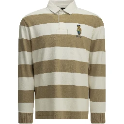 "Polo Bear" Button-Down Polo Shirt