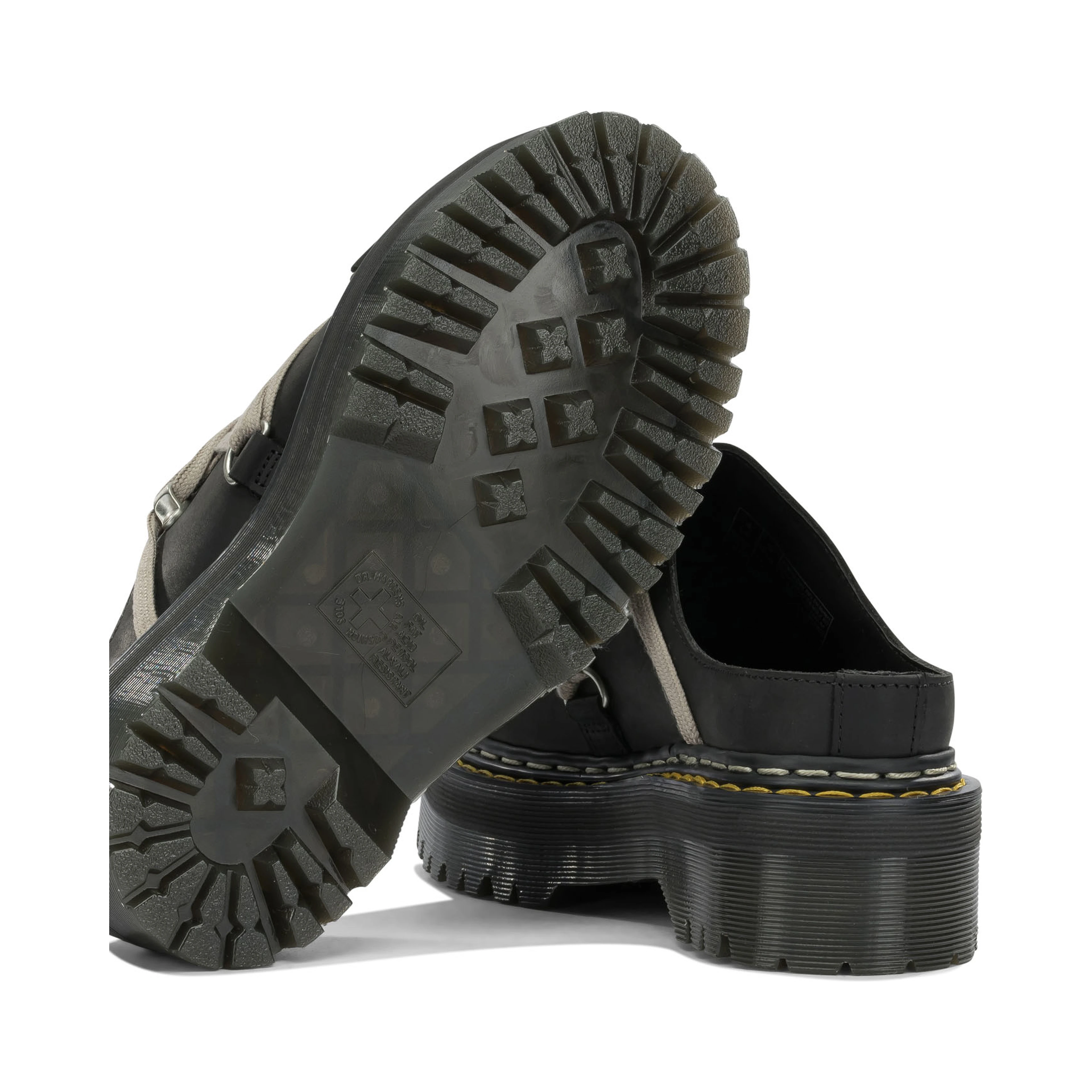 "Rick Owens x Dr. Martens - Quad Sole Megalace" Mules
