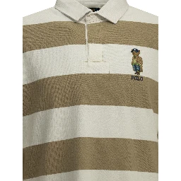 "Polo Bear" Button-Down Polo Shirt