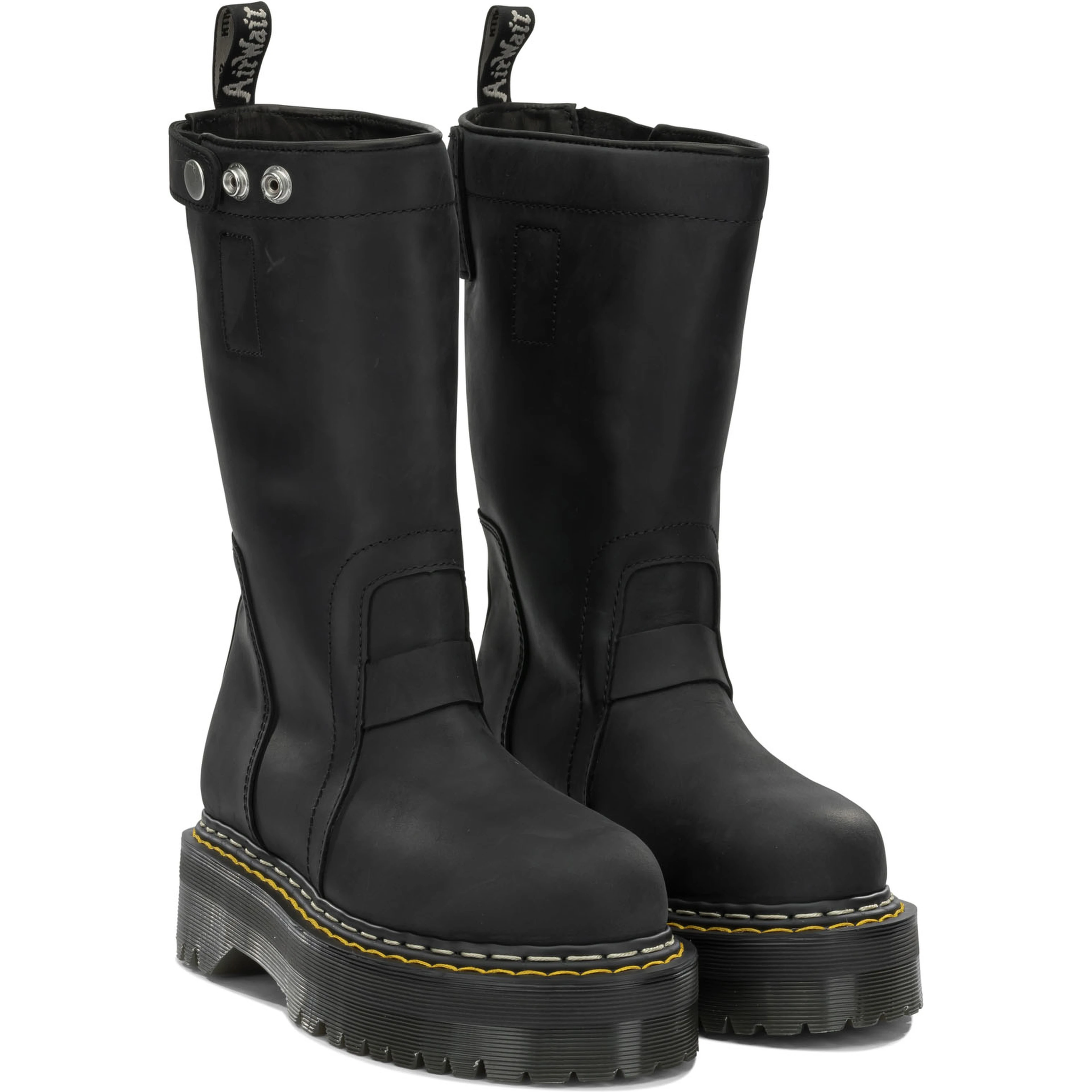 "Rick Owens x Dr. Martens - Quad Sole" Pull-On Ankle Boots