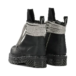 "Rick Owens x Dr. Martens - Quad Sole Steel" Zip-Up Ankle Boots
