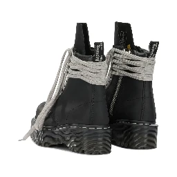 "Rick Owens x Dr. Martens - Quad Sole Steel" Zip-Up Ankle Boots