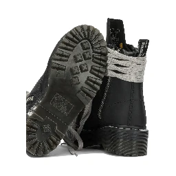 "Rick Owens x Dr. Martens - Quad Sole Steel" Zip-Up Ankle Boots