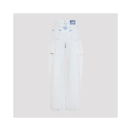CUTOUT DENIM TROUSERS