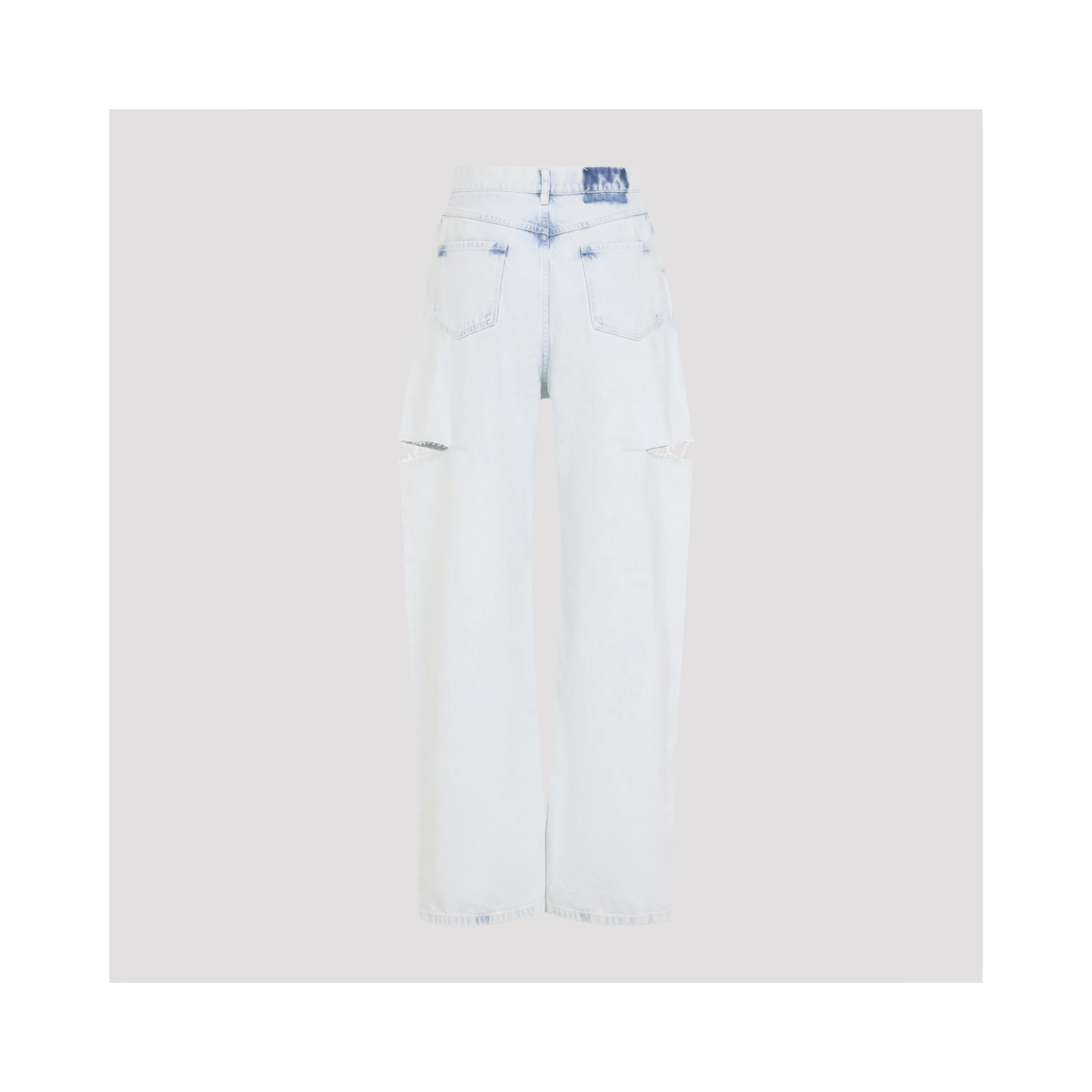 CUTOUT DENIM TROUSERS
