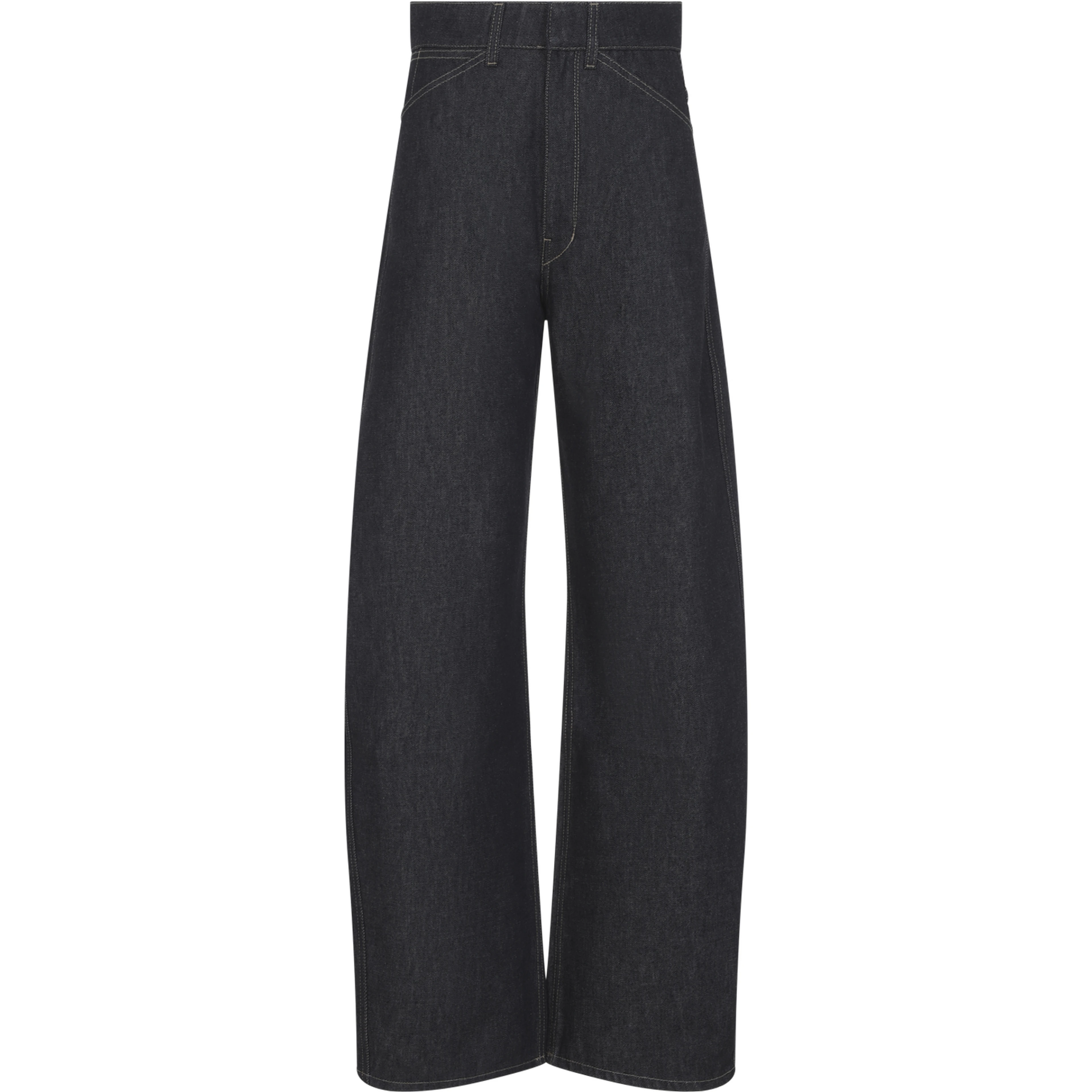 HIGH WAISTED CURVED PANTS