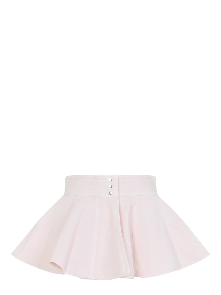PEPLUM BELT TINTED DENIM SKIRT alternative