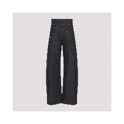 HIGH WAISTED CURVED PANTS