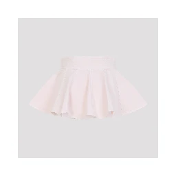 PEPLUM BELT TINTED DENIM SKIRT