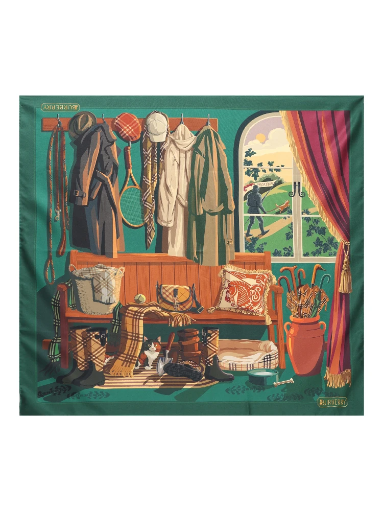 BURBERRY Scarfs Green