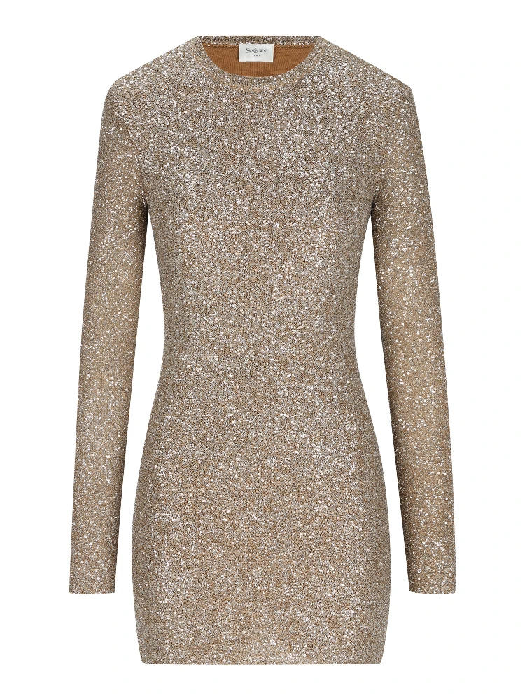 SAINT LAURENT Dresses Beige