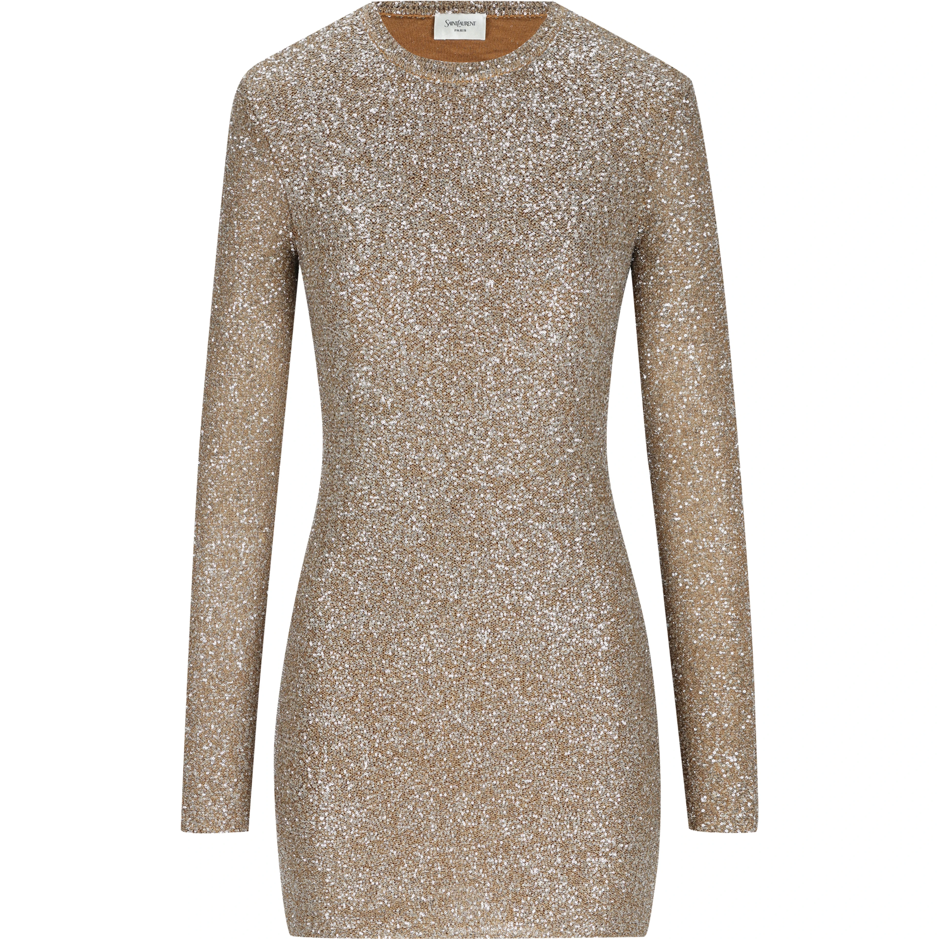 SAINT LAURENT Dresses Beige