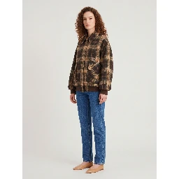 Check bomber jacket