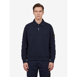 Oversize long-sleeved polo shirt